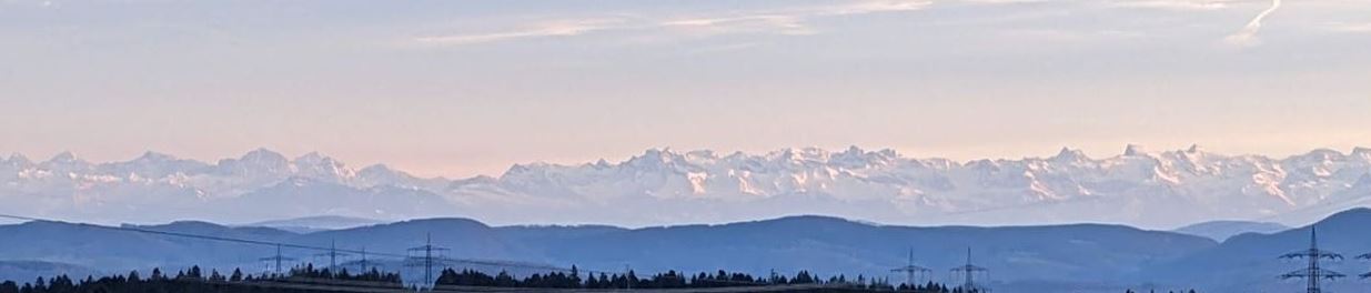 Alpenblick von Bergalingen